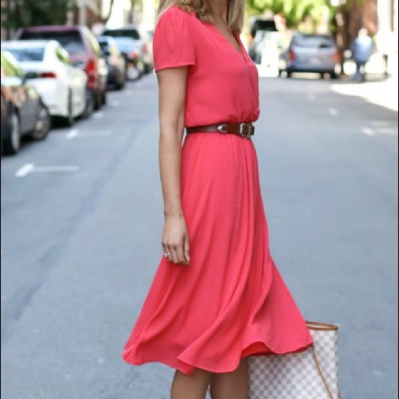 blouson midi dress wayf